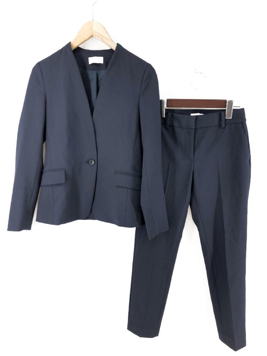 PLSTのネイビー紺パンツスーツ上下Mサイズセットです。 楽天市場】スーツ レディース ネイビー 紺 BOYSHE Basic SUIT