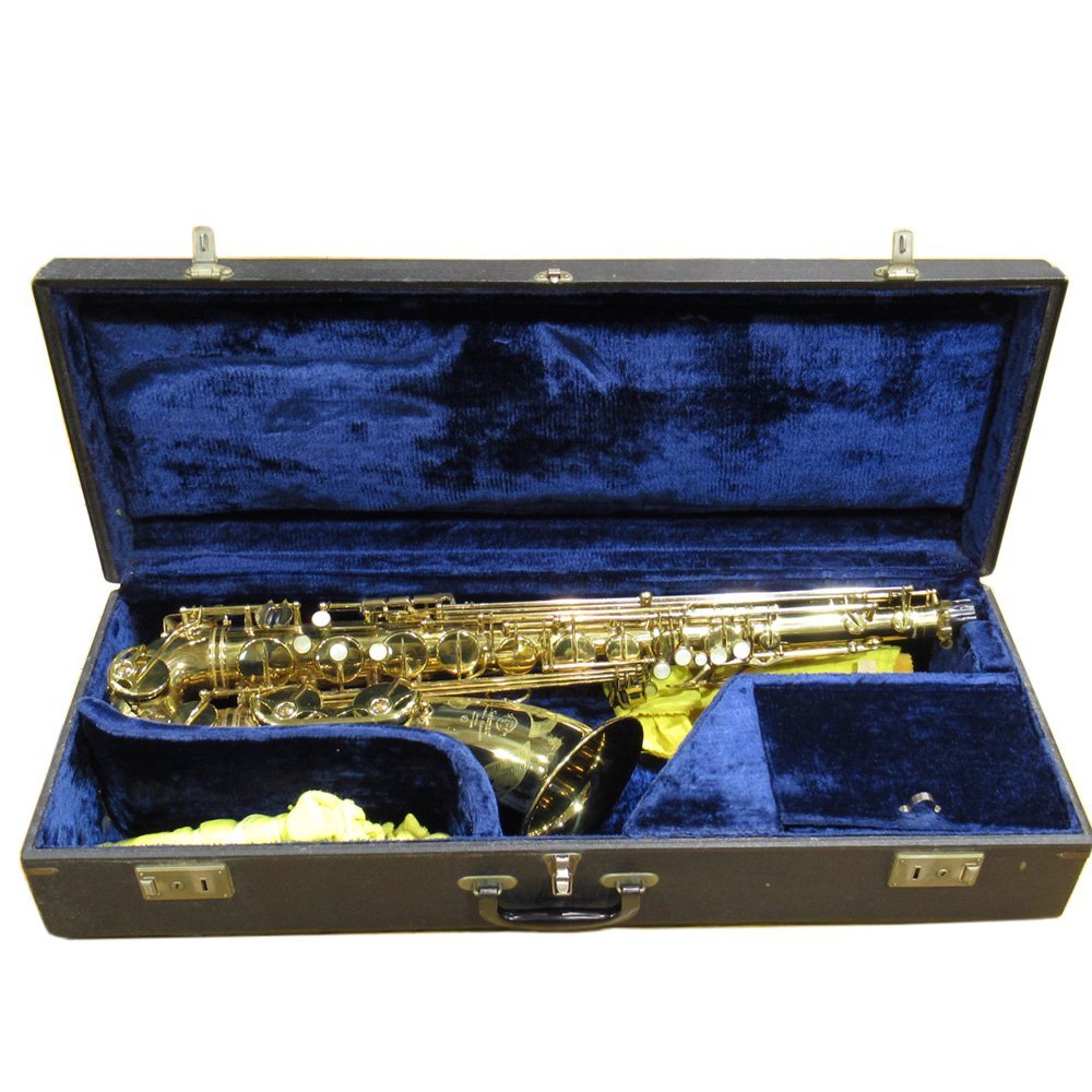 【傷や汚れあり】1円～ セルマー テナーサックス SELMER NEW YORK ELKHART ※現状品 ハードケース付き 管楽器 37