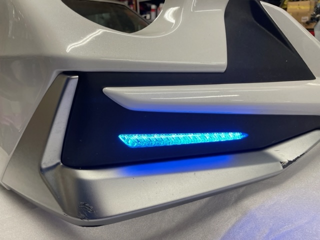 傷や汚れあり】ライズ 純正OP モデリスタ フロントスポイラー LED付き