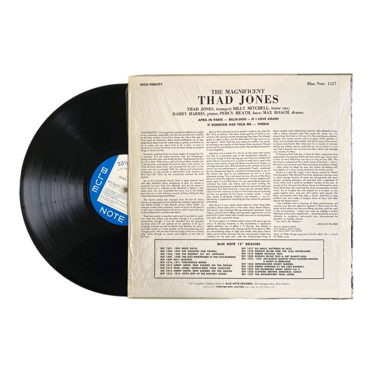 やや傷や汚れあり】BLUE NOTE / THAD JONES サド・ジョーンズ / THE