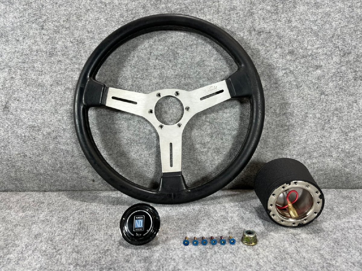 NARDI ブラックレザー ナルディ ステアリング ホンダ ビート 傷