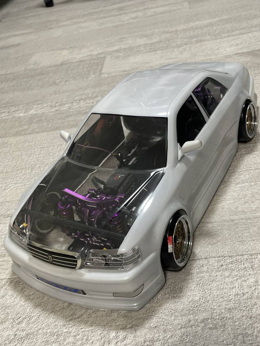 目立った傷や汚れなし】1/10 RCボディ overdose JZX100クレスタ OD1022
