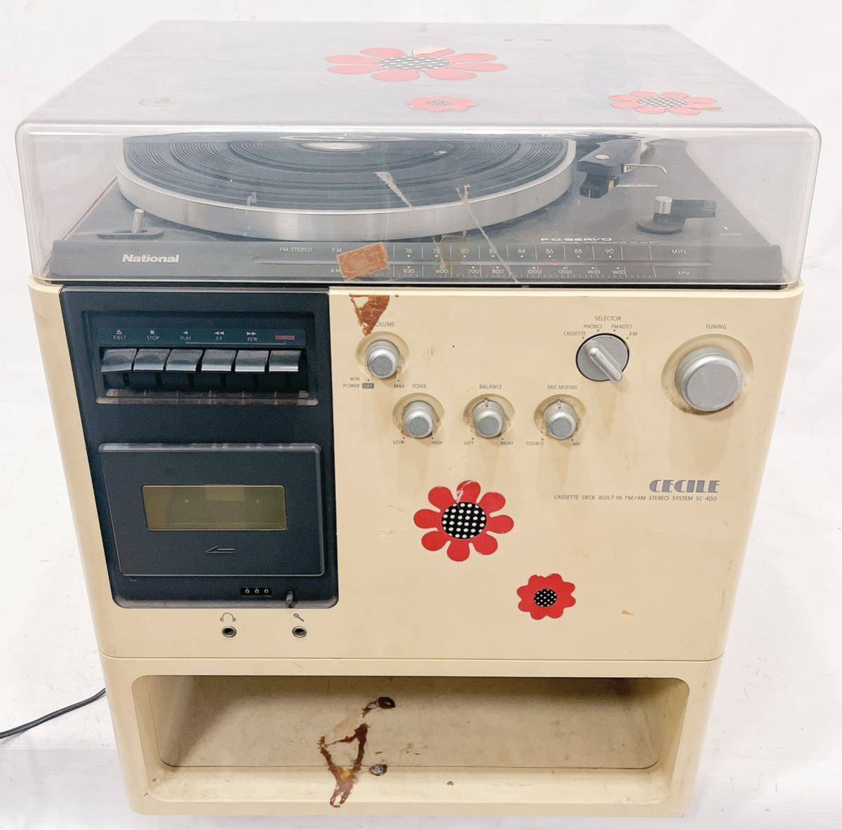 National ナショナル CECILE セシール SC-400 ジャンク 傷や汚れあり】通電確認済み 希少 National ナショナル CECILE SC-400