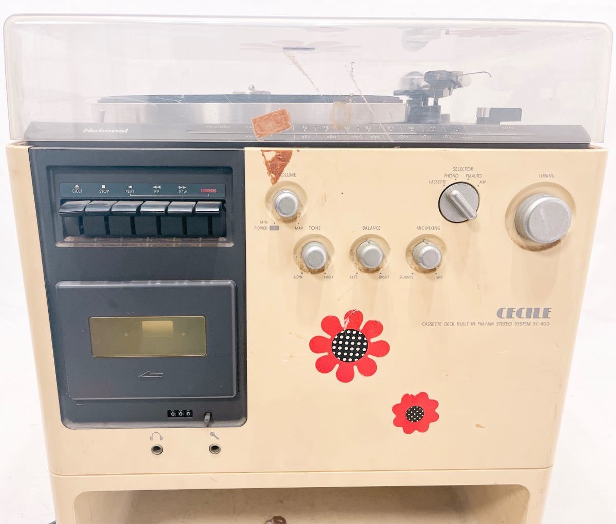 傷や汚れあり】通電確認済み 希少 National ナショナル CECILE SC-400