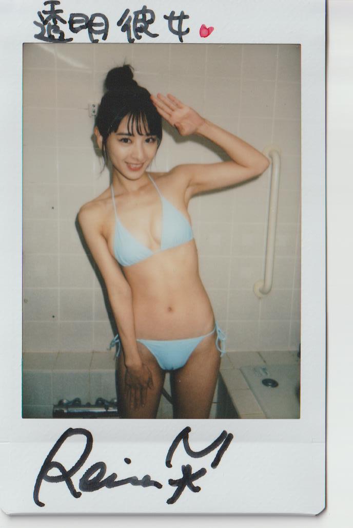 牧野澪菜 聖澪 DVD特典 サイン入り 現場チェキ 未使用 競泳水着 B