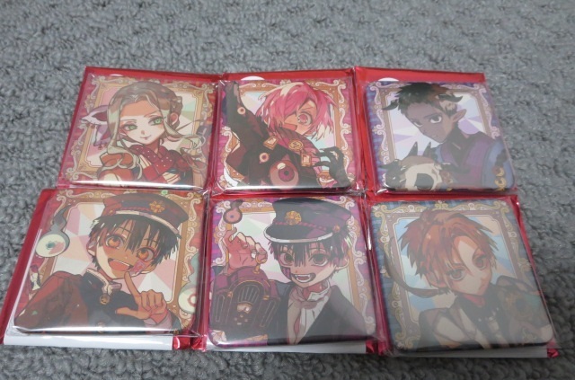 未使用】地縛少年花子くん 七不思議 スクエア 缶バッジ 6種（あまね