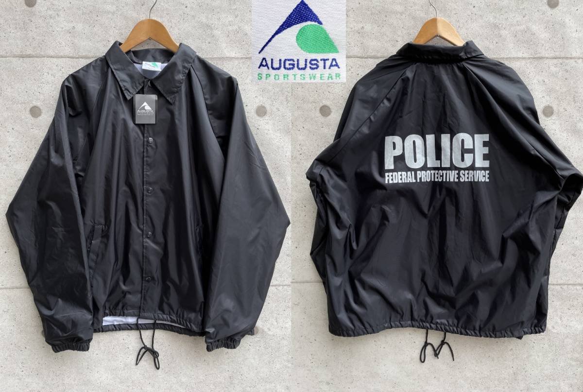 【未使用】90s デッドストック タグ付き AUGUSTA オーガスタ POLICE COACH JACKET コーチジャケット size