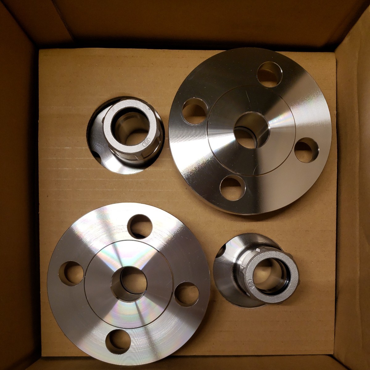 【未使用】☆未使用☆オーエヌ工業 ONK ナイスジョイント 配管用継手 NJ フランジアダプタ 呼び径 40Su×32A 8個 材質304の