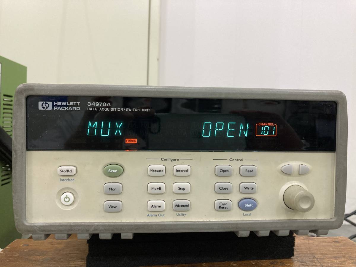 【傷や汚れあり】hp データ収集/データロガー・スイッチ・ユニット34970A+20chマルチプレクサ34901A(2個)+ 2線マトリクス