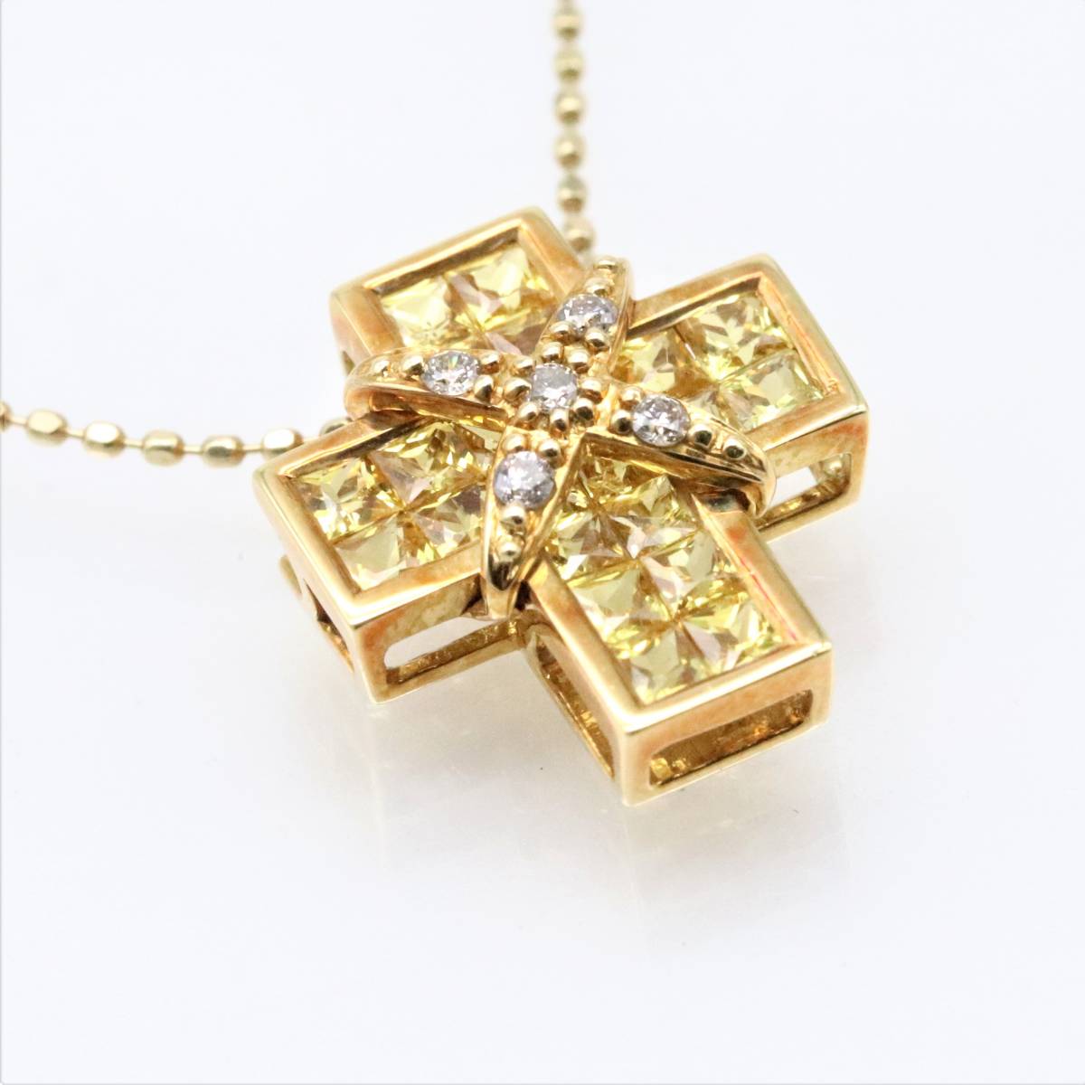 笠原真寿美 レ・エッセンシャル クロス ペンダントトップ K18 目立った傷や汚れなし】レ・エッセンシャル(笠原真寿美) クロスモチーフ イエロー サファイア ダイヤモンド ペンダント ネックレス K18の落札情報詳細 - ヤフオク落札価格検索 オークフリー 【期間最終日】❤︎笠原真寿美さんの月とサファイアのペンダントトップ