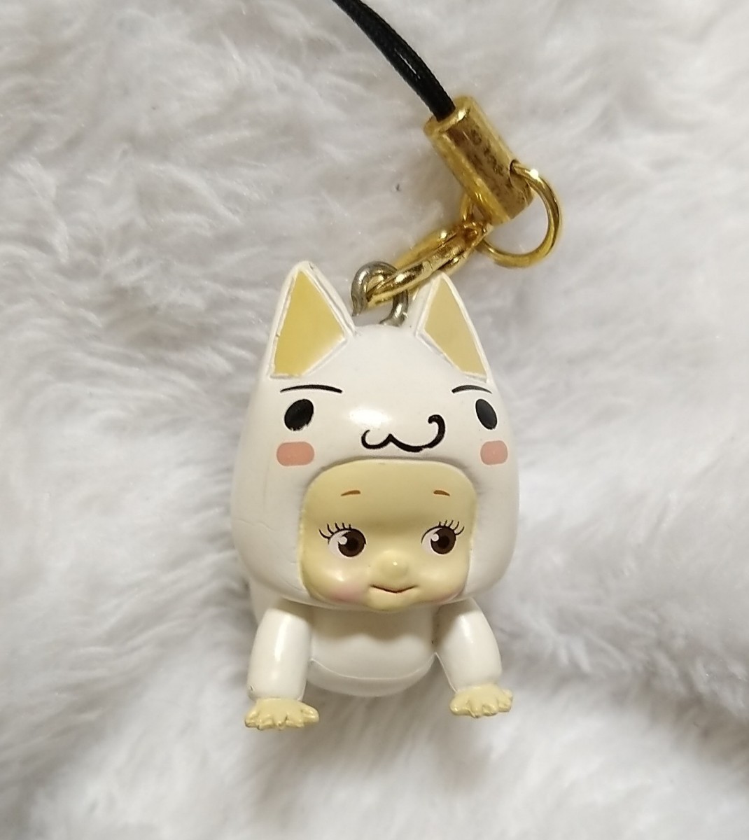 どこでもいっしょ　トロ　レア　キュージョン　根付ストラップ　キューピー どこでもいっしょトロレアキュージョン根付ストラップキューピー