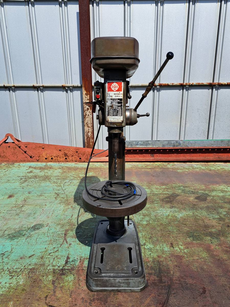 【傷や汚れあり】★動作確認済★ HITACHI/日立 ボール盤 BENCH DRILL DD4300 23mm AC100V ベンチドリル 丸形テーブル 穴あけ加工 ドリルの落札情報詳細