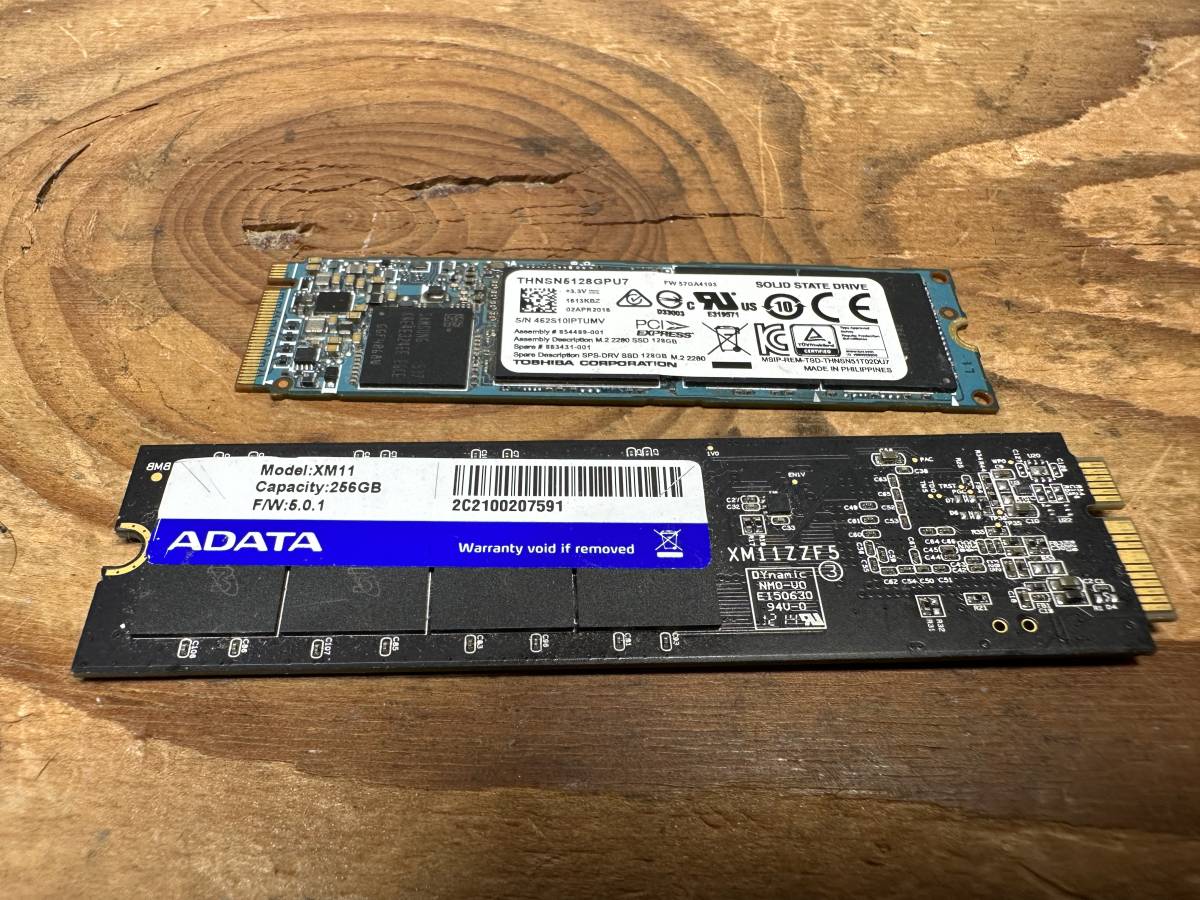 【傷や汚れあり】SSD ADATA XM11 256GB TOSHIBA THNSN5128GPU7 128GB ジャンク 送料無料 東京即日 ...