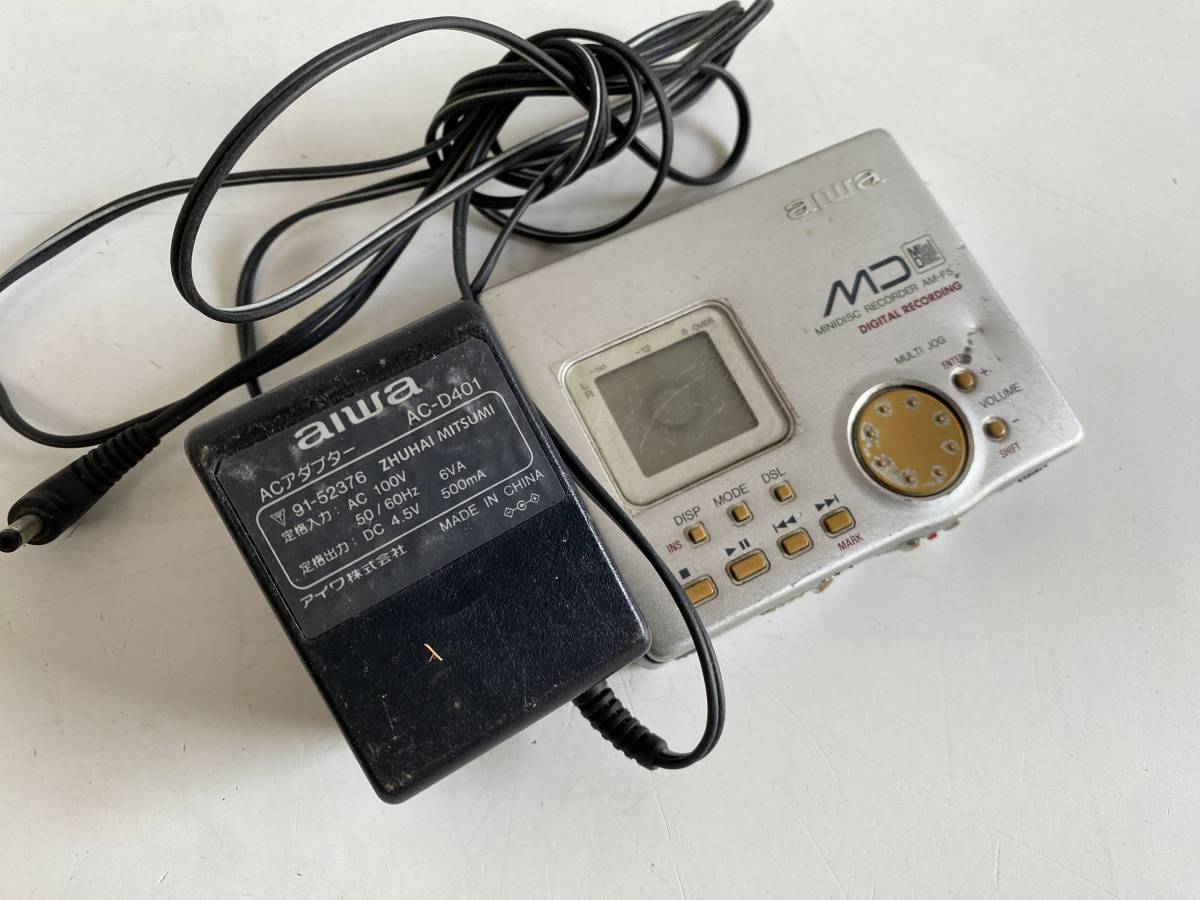 aiwa アイワ AM-F5 決まり ポータブルMDレコーダー
