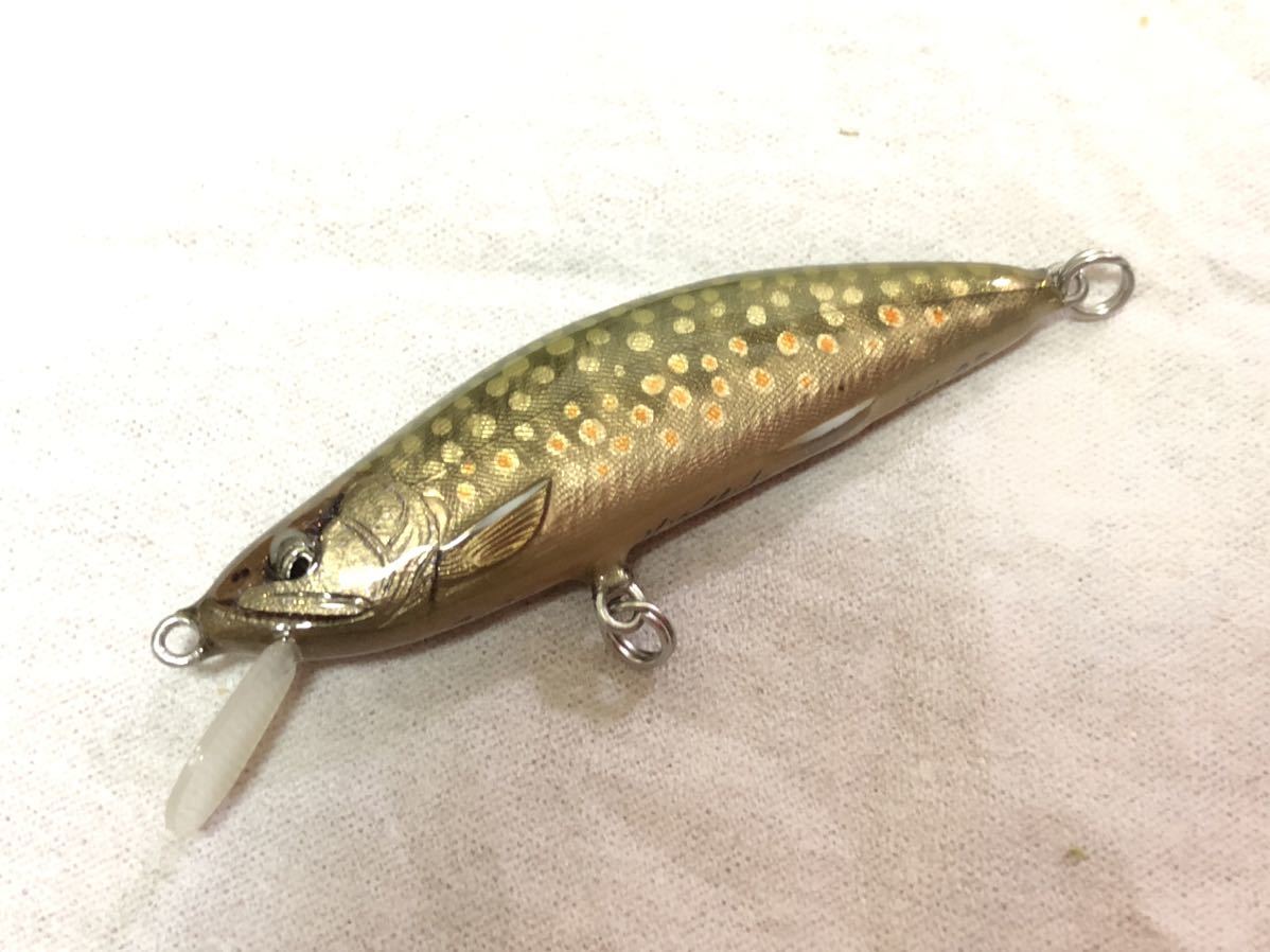 ハンドメイドミノー吉田光、イワナカラー HY-50S 未使用】魚類模型作家 吉田光 HY-50S Ⅱ ウインターリミテッド イワナ