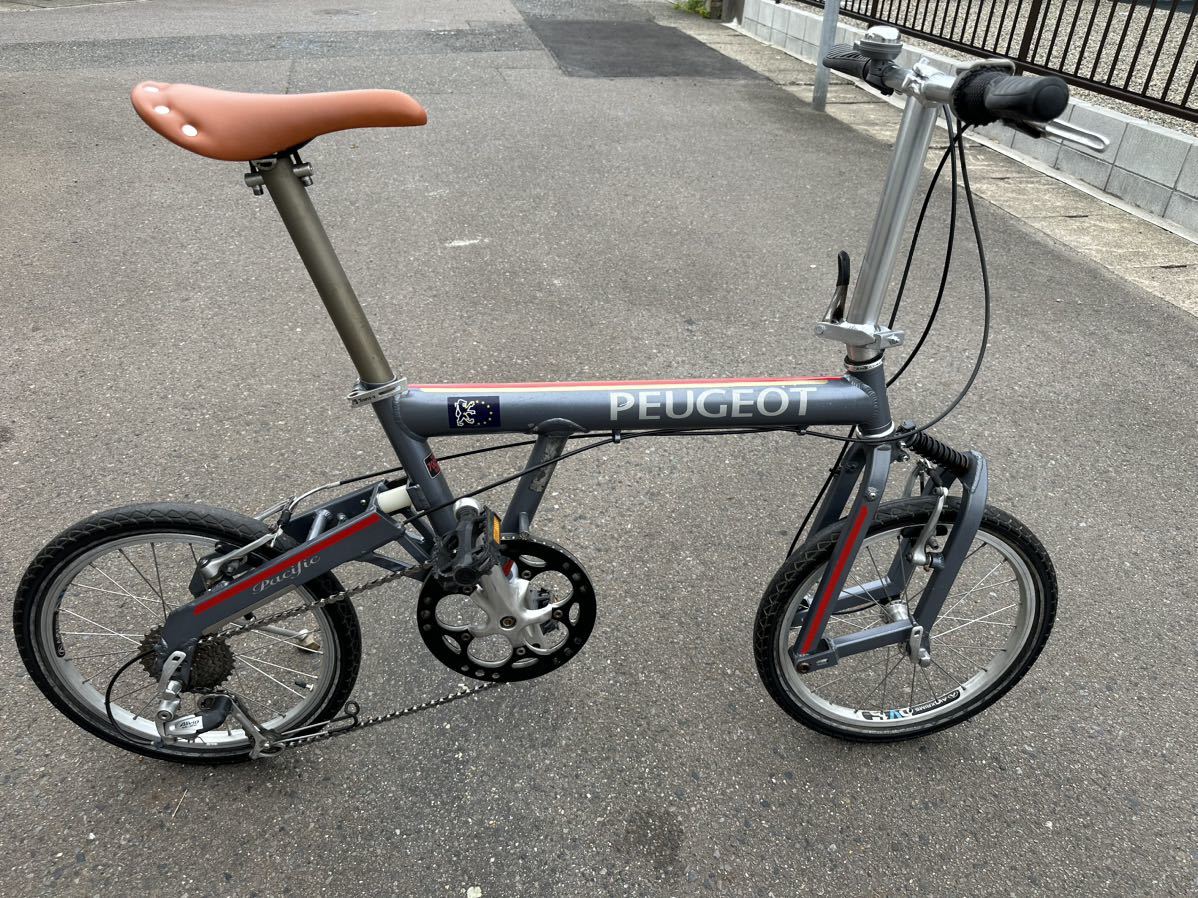 やや傷や汚れあり】PEUGEOT PACIFIC 折り畳み自転車 16インチ 8ギア