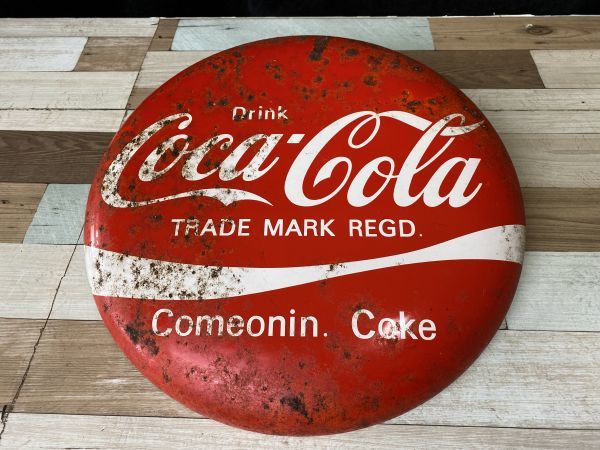 激レア 1960年代 日本初 自動販売機 パネル Coca-Cola 看板 縦60×横