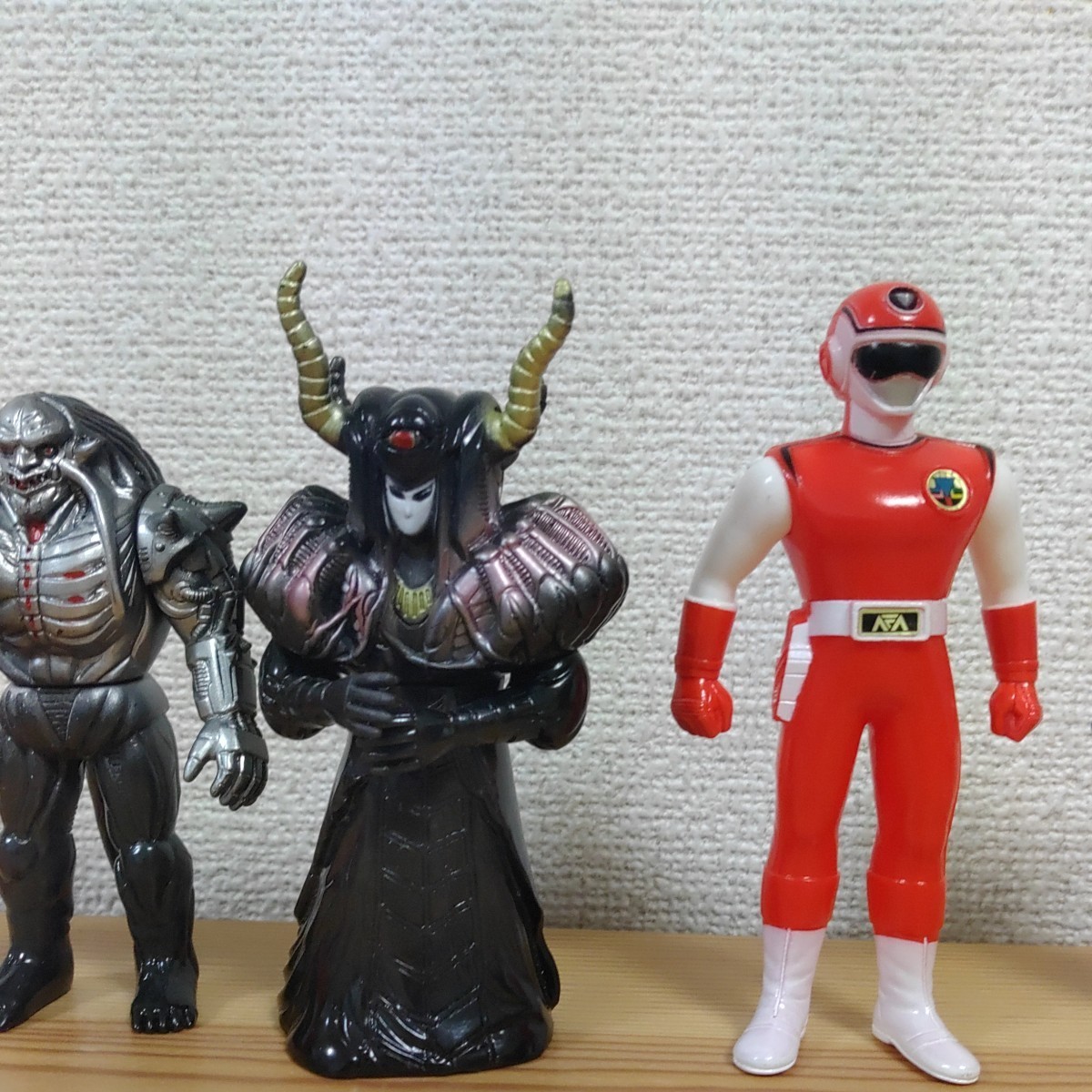 やや傷や汚れあり】超新星フラッシュマン ソフビ 6体 レッド