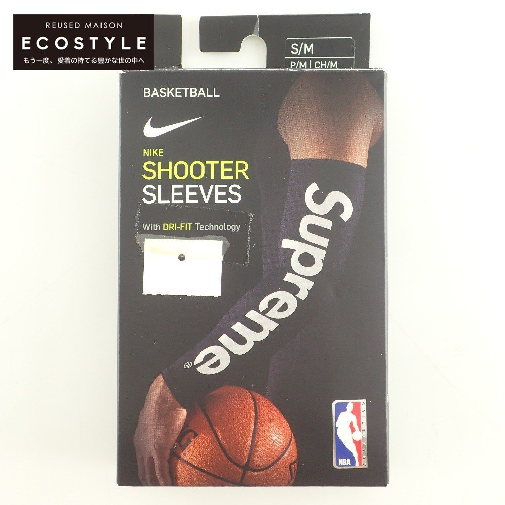 【未使用】【新品同様】Supreme x NIKE x NBA PKS20027SM Logo Shooting Sleeve ロゴ