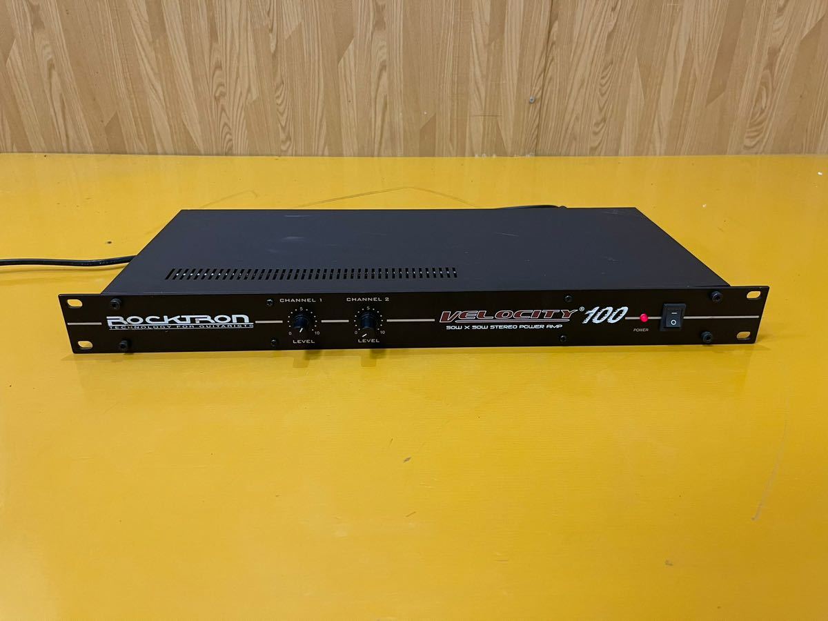 【やや傷や汚れあり】ROCKTRON ステレオパワーアンプ ギターパワーアンプ VELOCITY100 動作確認済みの落札情報詳細