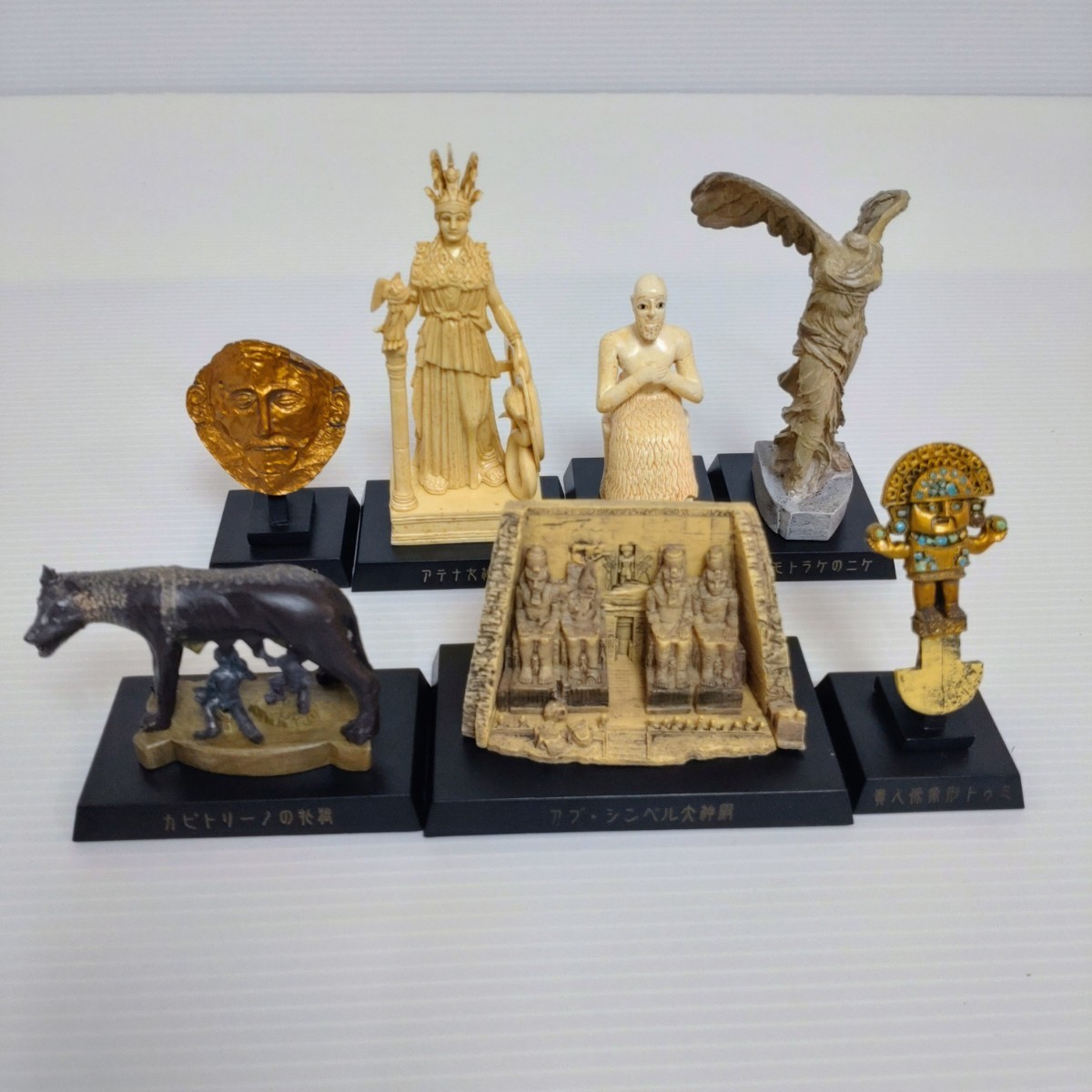 【美品】コレクト倶楽部　古代文明編２　歴史・七不思議フィギュア　１９種フルセット 目立った傷や汚れなし】UHA味覚糖 コレクト倶楽部 古代文明 七不思議