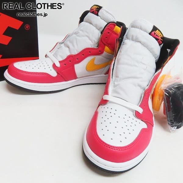 【目立った傷や汚れなし】NIKE/ナイキ AIR JORDAN 1 LIGHT FUSION RED/エアジョーダン1 ライトフュージョン