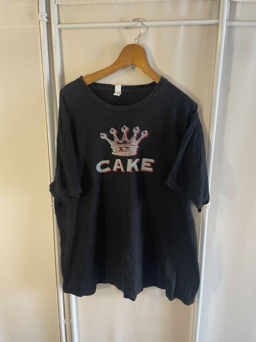 【やや傷や汚れあり】バンドTシャツ 半袖Tシャツ CAKE ケーキ XL パキスタン製 アメリカ古着 ビンテージ ビックサイズの落札情報詳細
