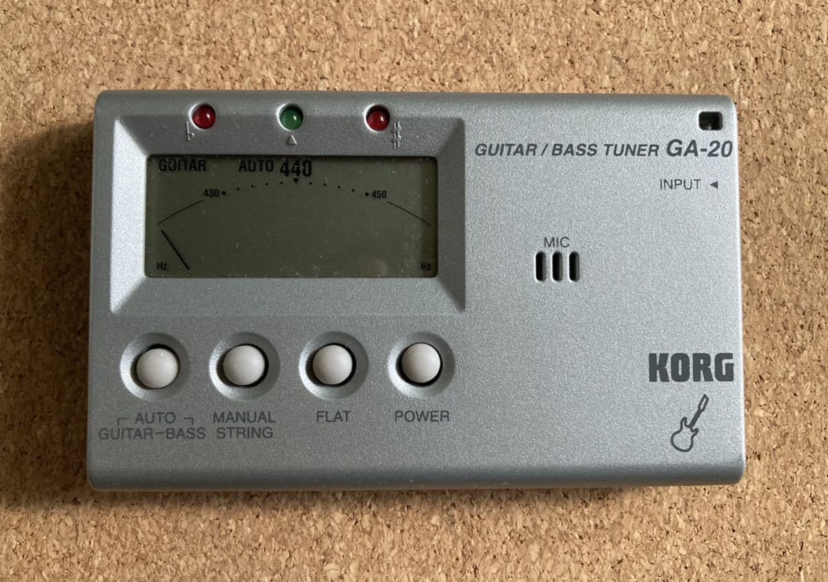 GA20 guitar bass tuner コルグ チューナー ギター ベース チューニング 箱・説明書付き