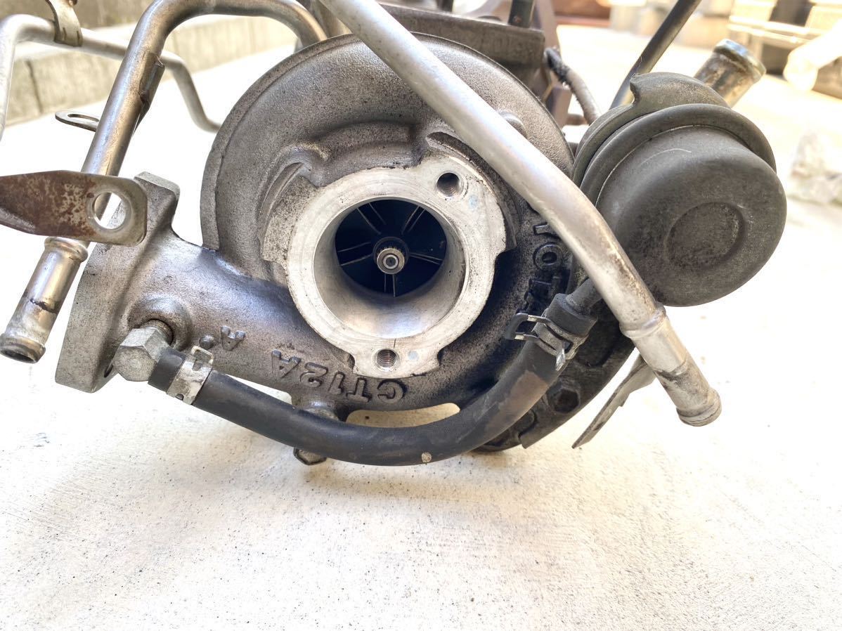 やや傷や汚れあり】1JZ-GTE ツインターボ CT12A 純正タービン JZA70