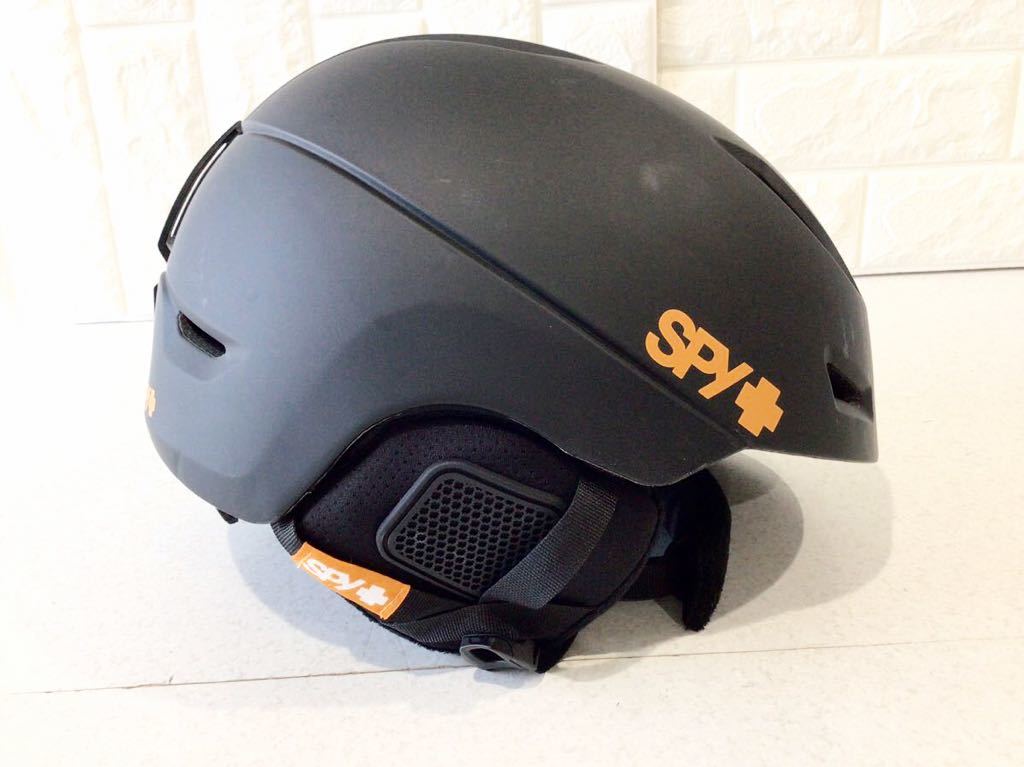 【目立った傷や汚れなし】SPY+ スノーヘルメット XL 6266cm スパイ スノースポーツ用 ヘルメット ブラック コストコ 大人用