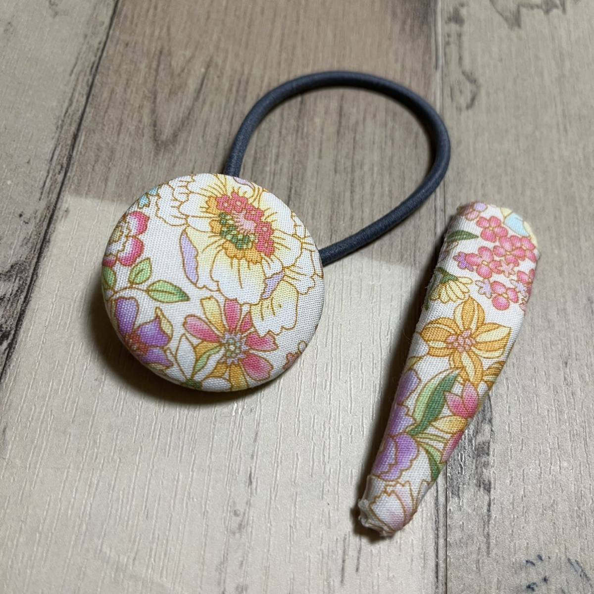 リバティ ハンドメイド パッチンピン4個45