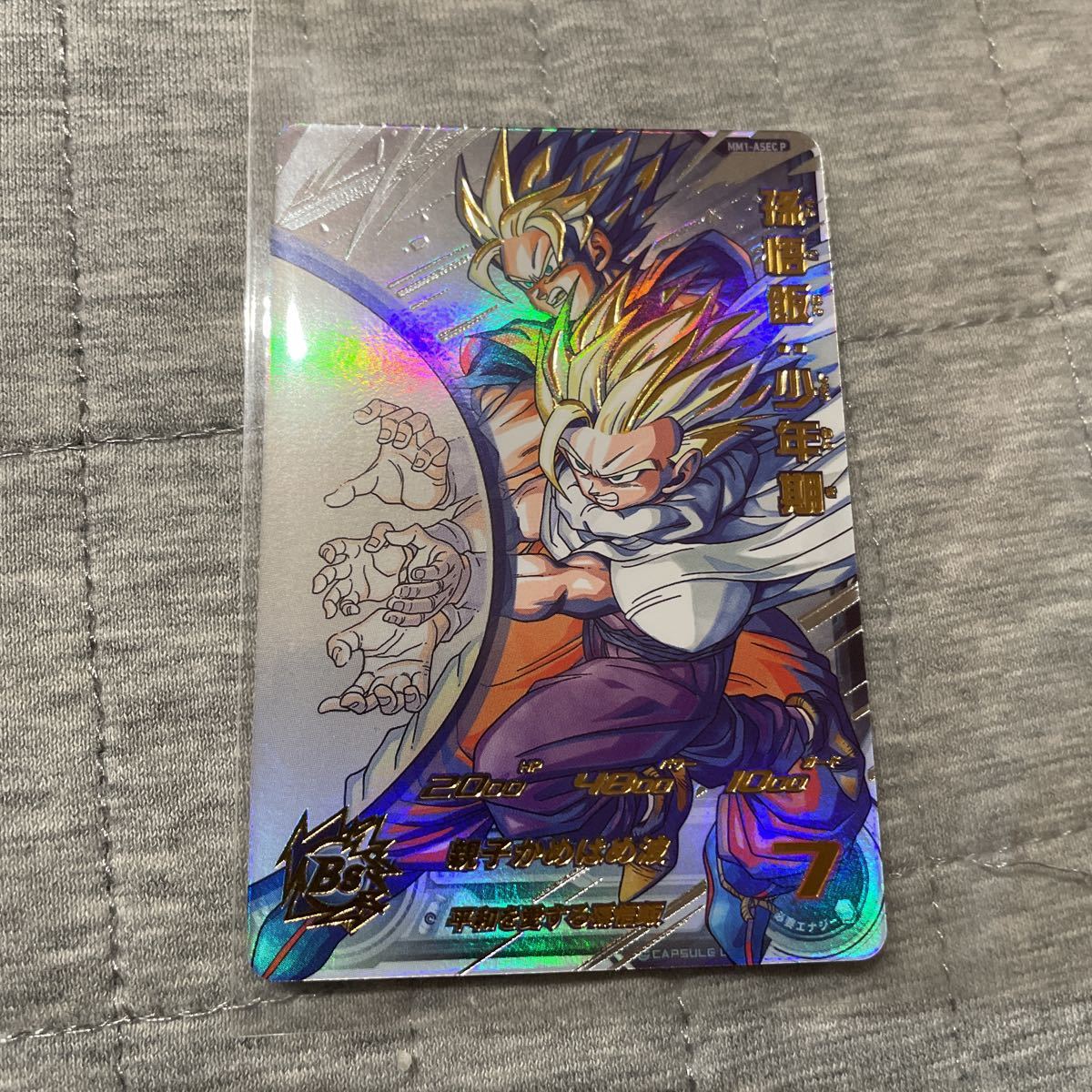 mm1-asec p 孫悟飯:少年期 ARS鑑定 GRADE 10＋ 鑑定品