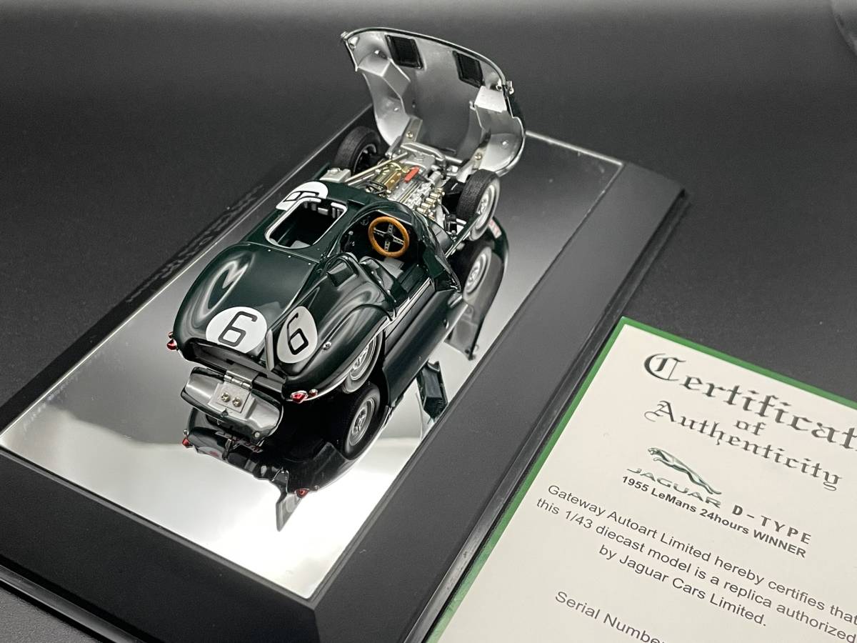 未使用に近い】希少モデル AUTO ART 1/43 JAGUAR D-TYPE LEMANS 24