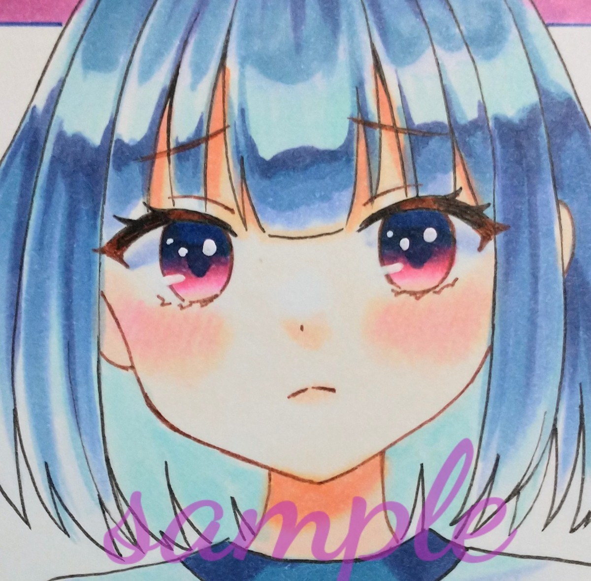 未使用】手描きイラスト オリジナル 〈体操服 ブルマ 開脚〉A5の落札