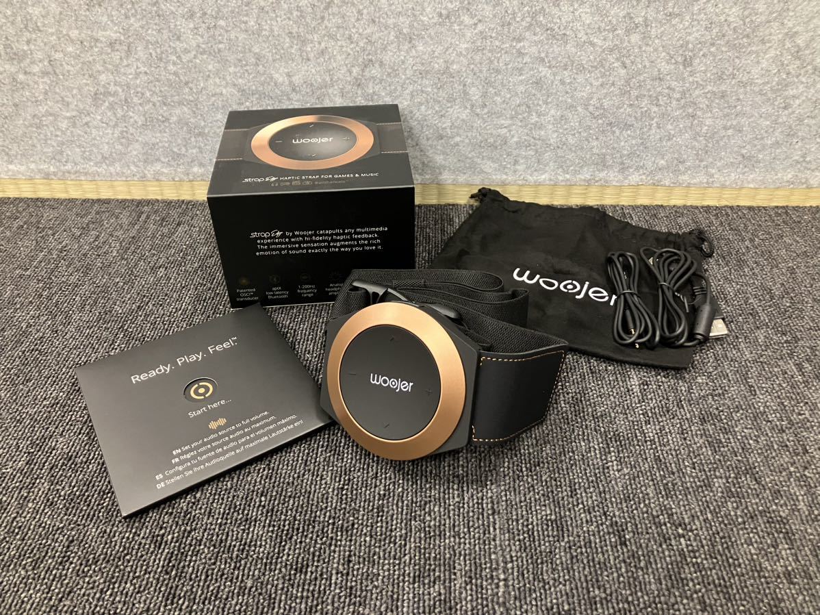 スピーカー　Woojer ウェアリングスピーカー Strap Edge ストラップタイプ [WJRSE101] 未使用品 Woojer ウージャ ウェアリングスピーカー Strap Edge
