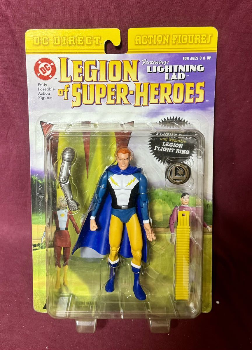 【未使用】'01 DC DIRECT『LEGION of SUPERHEROES LIGHTNING LAD』アクションフィギュア DC