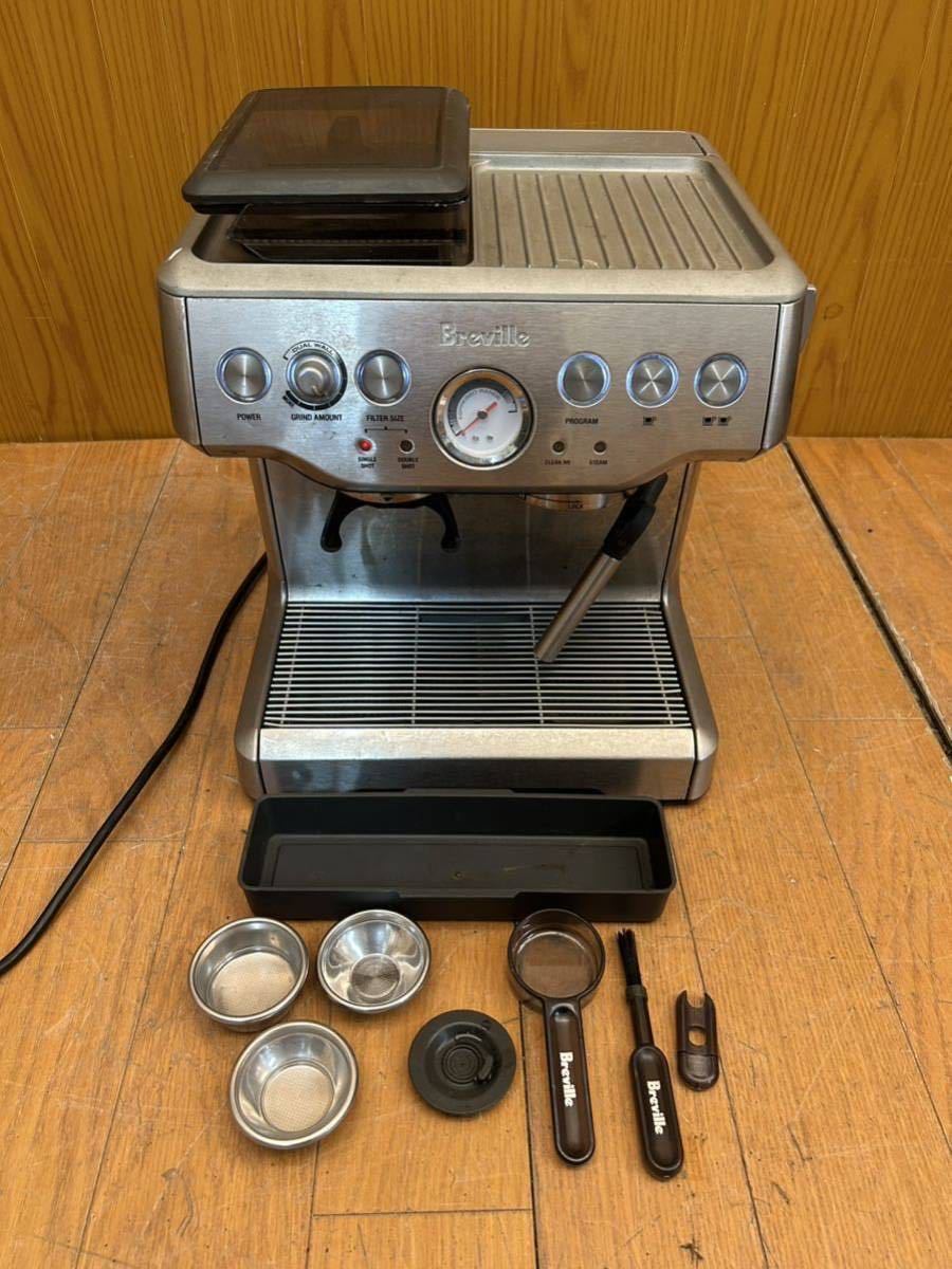 【傷や汚れあり】★通電OK★Brevilleブレビル エスプレッソマシン★BES860XL★The Barista Express★コーヒーメーカー★店舗★カフェ★SR(N201)の落札情報