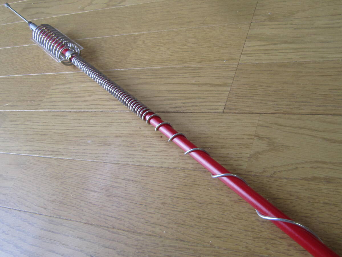 未使用】飾りダミー仕様 ヘリカル アンテナ120超軽量 赤色デコトラ