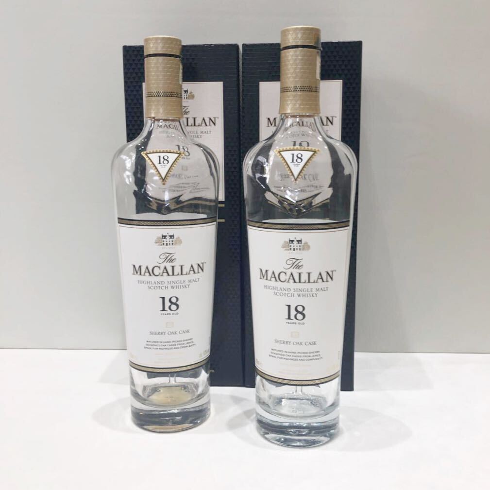 MACALLAN マッカラン 18年 700ml 空瓶 5本 化粧箱6個 700ml マッカラン