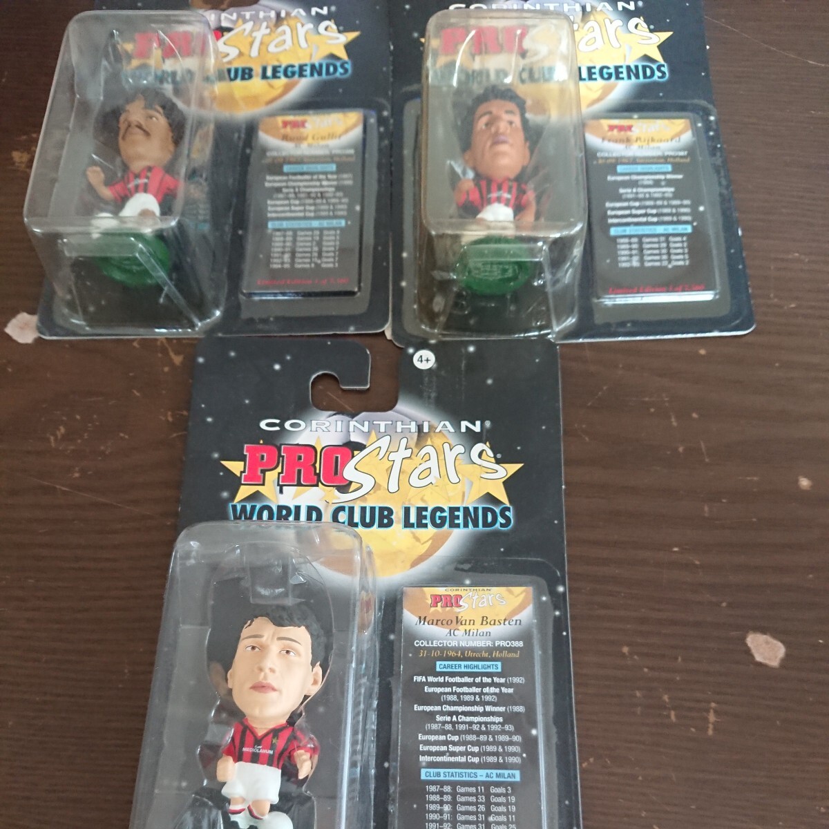 【目立った傷や汚れなし】オランダトリオACミラン プロスターズ フリット、バステン、ライカートWORLD CLUB LENGENDSグーリット