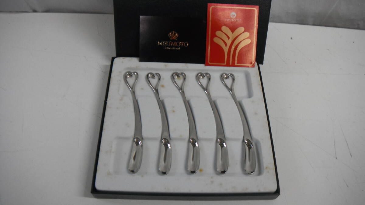 MIKIMOTO ミキモト 半貴石カトラリー スプーン フォーク 10本セット