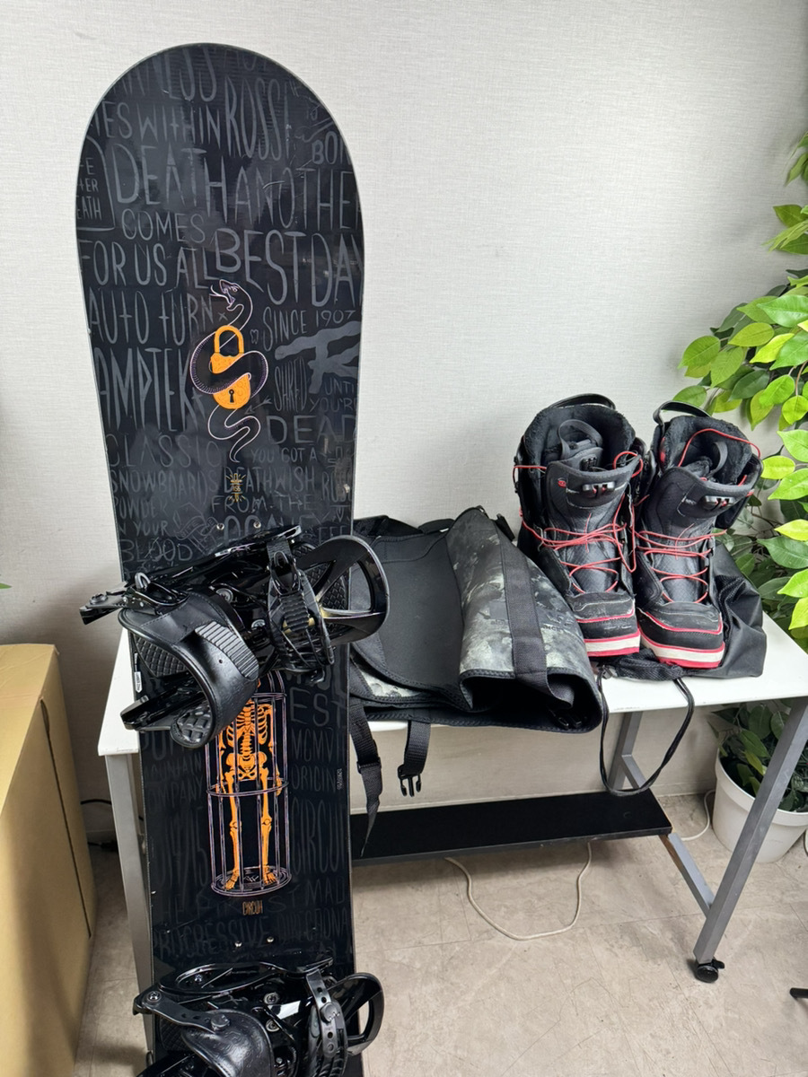 S9 SALOMON 152cm メンズスノーボードセット（即決 アルペン 