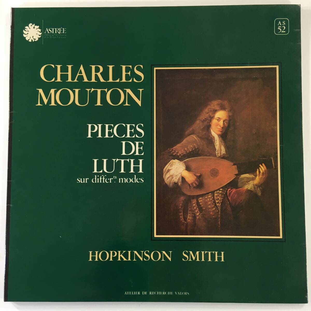 【やや傷や汚れあり】長岡鉄男 推薦レーベル 仏ASTREE AS52【ホプキンソン スミス Hopkinson Smith/ムートンリュート