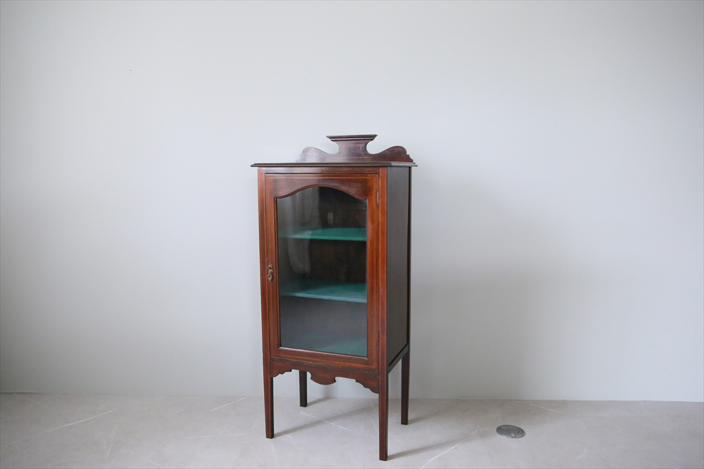 イギリス アンティーク ガラス ケース ディスプレイ 陳列棚 開閉式