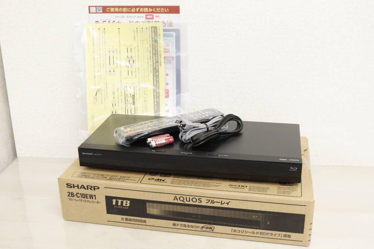 SHARPブルーレイディスクレコーダー（シャープ2B-C10EW1） ブルーレイ  