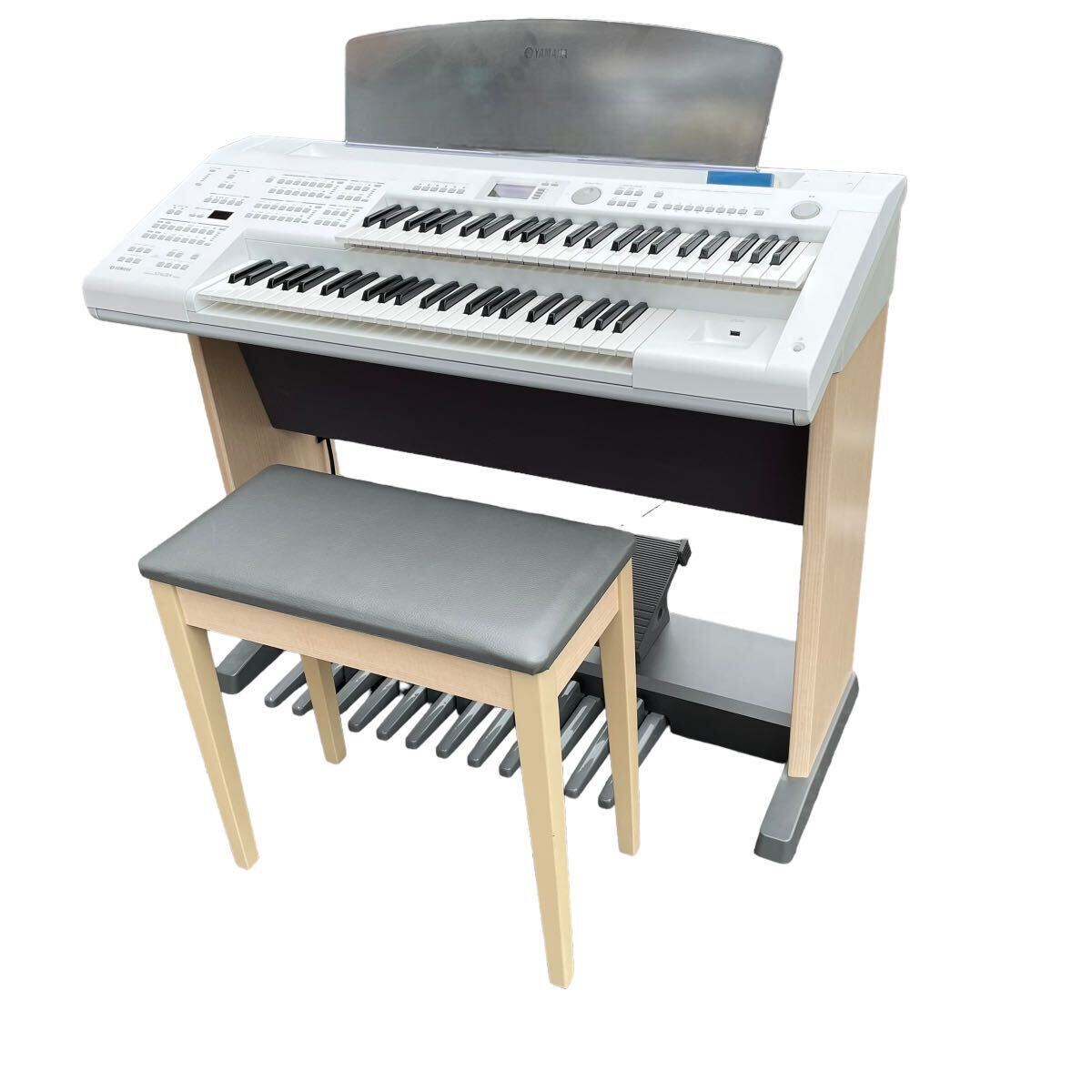 YAMAHA STAGEA ELB-02 ホワイト 61鍵 エレクトーン椅子付き YAMAHA STAGEA ELB-02 ホワイト 61鍵 エレクトーン椅子付き