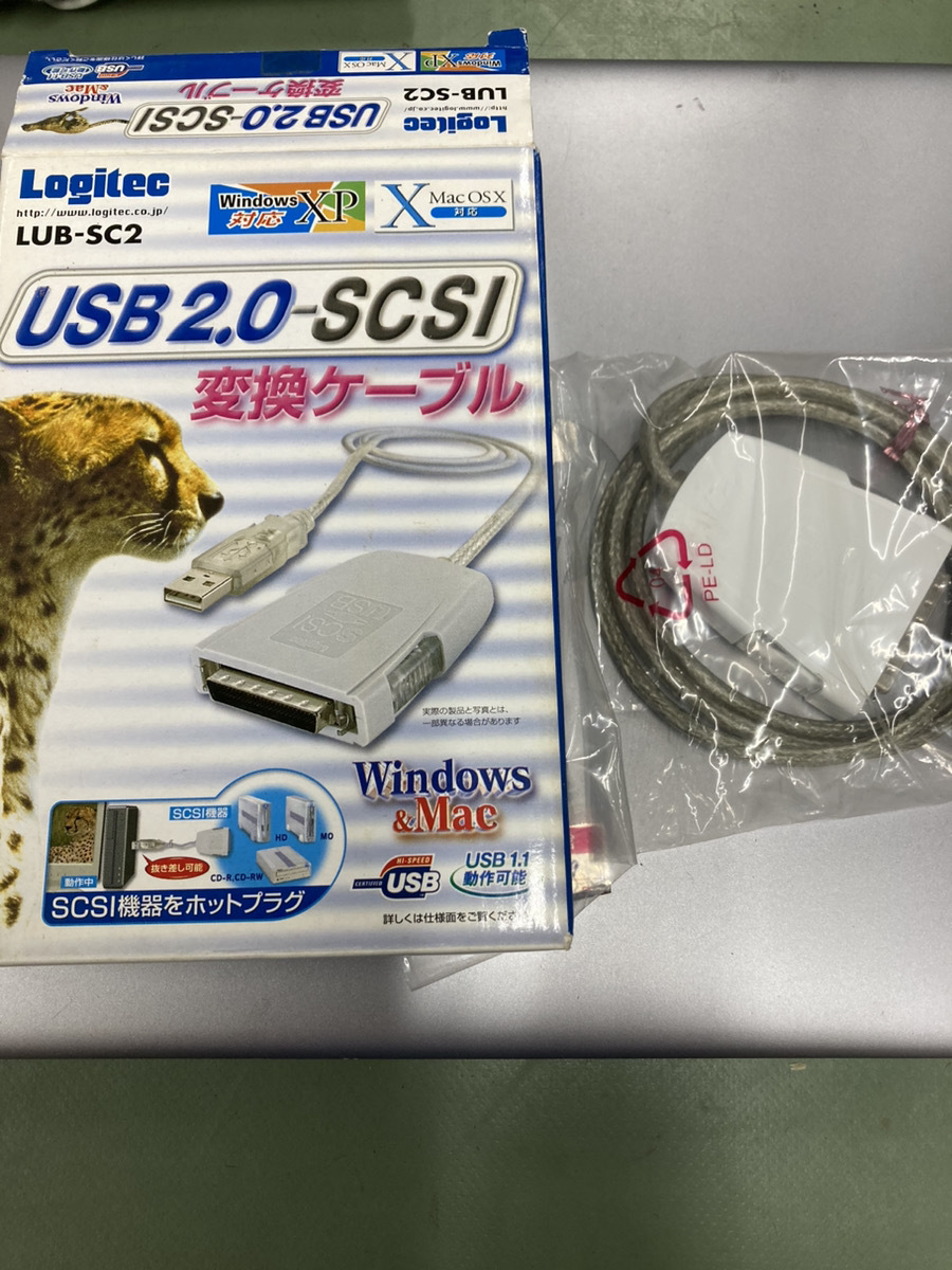 Logitec LUB-SC2 USB2.０-SCSI変換ケーブル 情報機器 ＞ インタフェースボード ＞ Logitec LUB-SC2 USB2.0