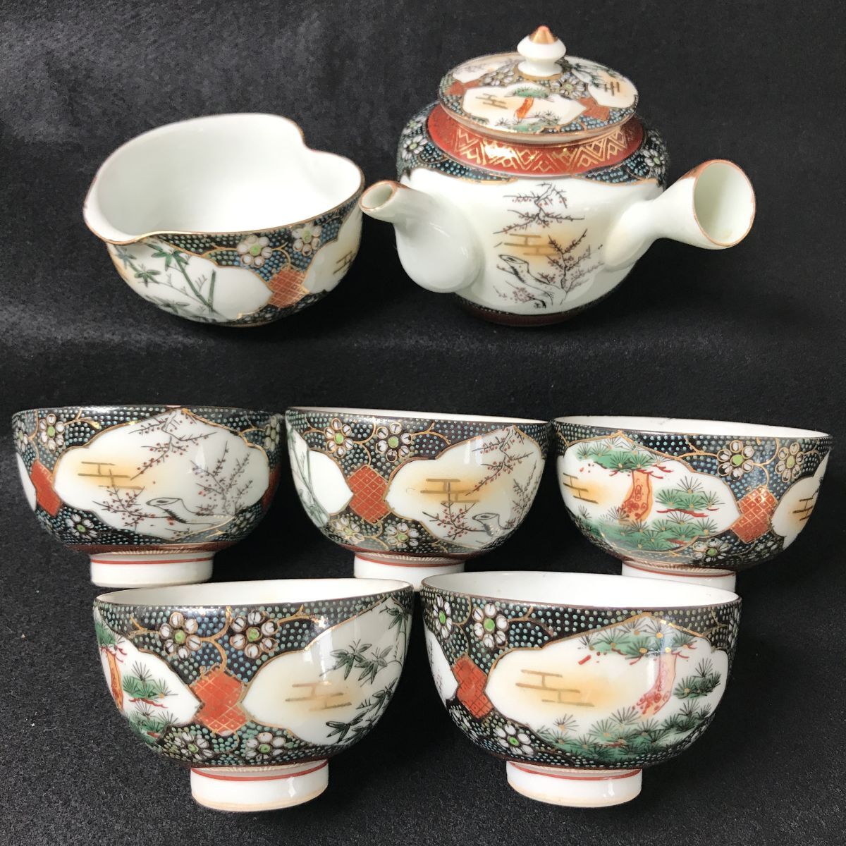 【箱有り】山吹　蒔絵　瓢箪　茶器　茶道具 箱有り】山吹蒔絵瓢箪茶器茶道具