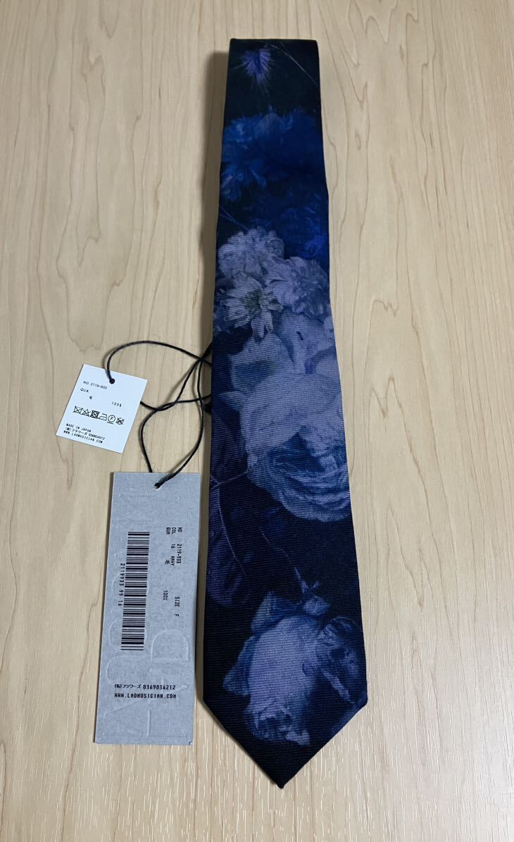 LAD MUSICIANラッドミュージシャン ネクタイ ブルー ローズ青薔薇 LAD MUSICIANラッドミュージシャン ネクタイ ブルー ローズ青