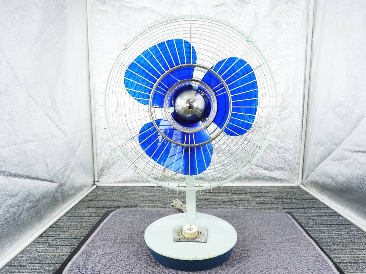 昭和レトロ TOSHIBA 扇風機 H-35D38 青 扇風機 アンティーク」の